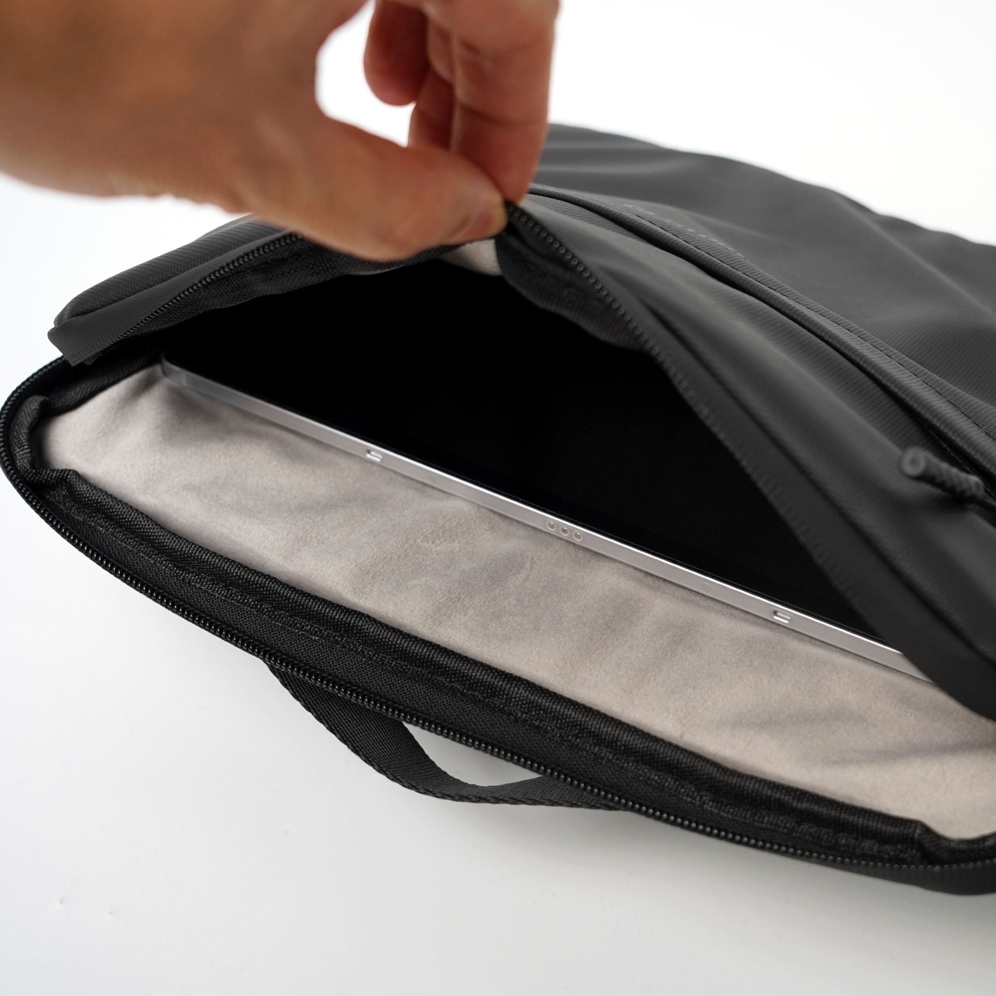 Soft fleece interior lining and shockproof padding inside ADD1D Tablet Sleeve
