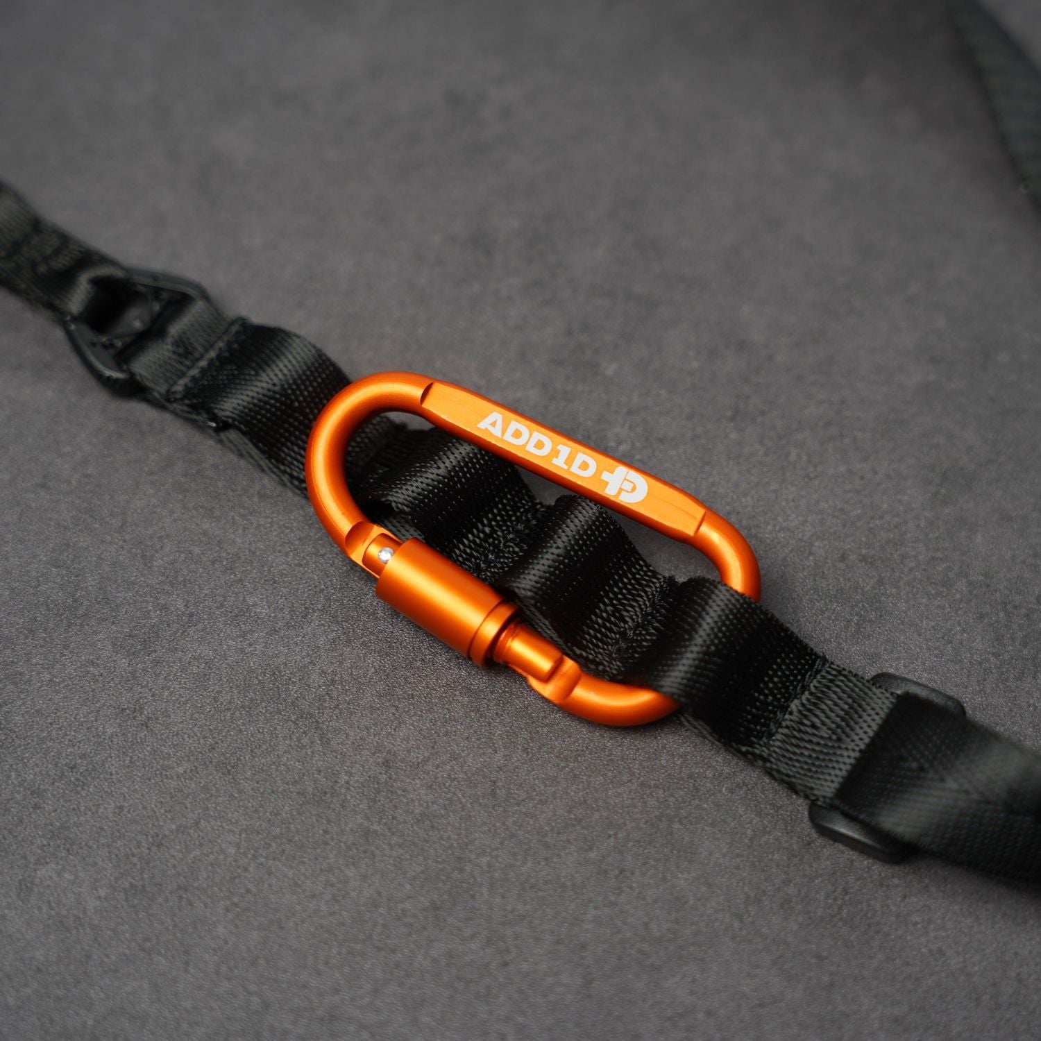Heavy-duty tactical nylon webbing and rapid length adjuster slider on ADD1D Utility Strap